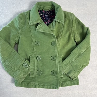 Blazer Gap Niños Doble Pecho Chaqueta Granola Niña Boho Talla 8 Verde Foto 1 de 4