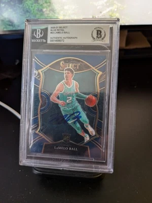 2020-21 Panini Select - Concourse LaMelo Ball #63 Blue (RC) BGS Authentic auto! - Image 1 of 4
