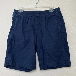 Pantalones Cortos Abercrombie & Fitch Para Hombre M Azul Elástico Mezcla de Lino Cordón 9" - Imagen 1 de 12