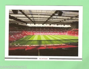 MAN U, OLD TRAFFORD SOCCER FOOTBALL POSTCARD - THE INTERIOR - Bild 1 von 1