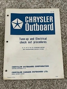 FABRICANTE DE EQUIPOS ORIGINALES CHRYSLER FUERABORDA procedimientos de puesta a punto y salida eléctrica #OB1195 - Imagen 1 de 2
