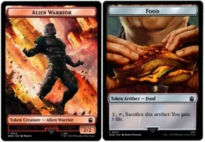 1x MTG - Alien Warrior \\ Food Token #14/27 - Doctor Who - NM MTG - Picture 1 of 1