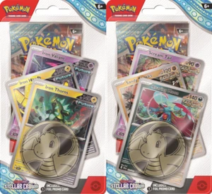 Pokémon Corona Estelar Premium Checklane Blister | Espinas de Hierro | Luna Rugiente - Imagen 1 de 8