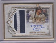 Manny Machado 2022 Topps Definitive GU Patch Auto Relic /30 San Diego Padres QTY