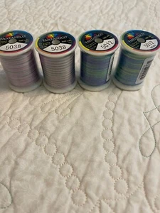 Lot - 4  FANTASTICO Variegated THREADS Polyester  40 wt. 500 yd  # 5038 / 5012 - Picture 1 of 5