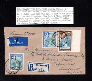 1941 Cover T Jamaica With Censor/Examination Labels See Scans & Research Note - Picture 1 of 2