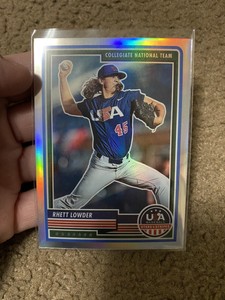 2023 Panini USA Stars & Stripes Silver Prizm #74 Rhett Lowder