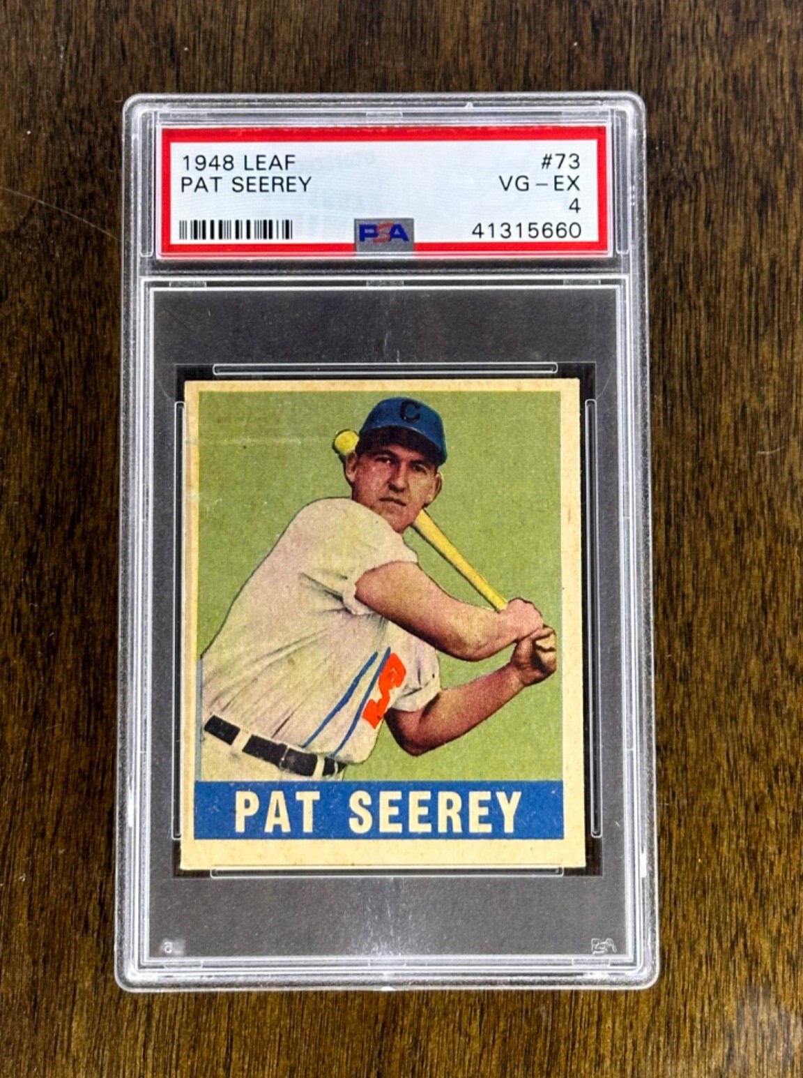 1948 Leaf Pat Seerey All-Star Bubblegum #73 PSA 4 White Sox