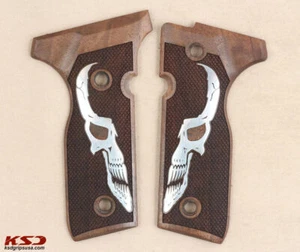 KSD Brand Beretta Mod 8000 / 8040 F Stoger Compatible Walnut Grips Diamond - Picture 1 of 2