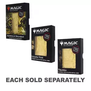 Magic the Gathering Collection en métal doré hautement interactive d'excellente - Foto 1 di 6