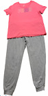 Ensemble de 2 vêtements de nuit pour femmes Puma rose et gris taille 1X