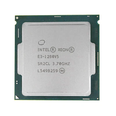 Intel Xeon E3-1280 V5 3.70GHz 4-Core 8MB 8 Threads LGA-1151 SR2LC CPU Processor - Image 1 of 2