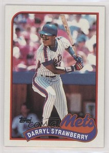 1989 Topps Wrong Back Darryl Strawberry Dave Eiland ( Back) #8.wb Rookie RC