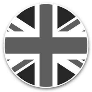 2 x Vinyl Aufkleber 20 cm (BW) - Union Jack UK britische Flagge England #41728 - Bild 1 von 8