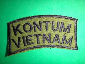 KONTUM VIETNAM Subdued Arc Patch From Vietnam War Era - Picture 1 of 3