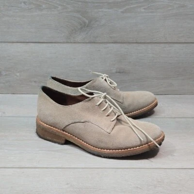 Jeffrey Campbell By Free People Women Whitman Taupe Suede Oxford Shoes Sz 6 - Image 1 of 4