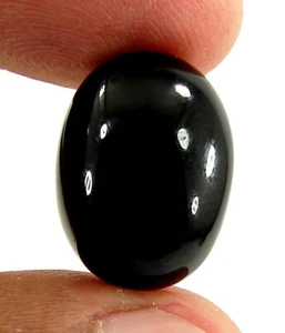 Piedra de envolver alambre cabujón piedras preciosas sueltas de ónix negro natural de 14,10 quilates - 2261 - Imagen 1 de 2