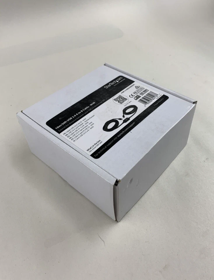 Cable USB 2.0 A a B Star Tech USB2HAB30AC 10m/30ft - M/M Foto 1 de 4