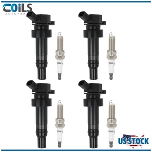 Fit For Hyundai Veloster 2013-2015 1.6L 4x Ignition Coils & 4x Spark Plugs - Picture 1 of 12