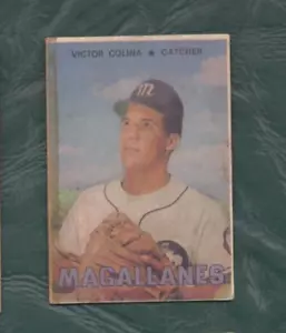 Tarjeta de béisbol venezolana Topps 1967 #45 Víctor Colina Magallanes justa/buena - Imagen 1 de 2