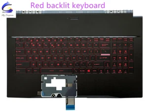 Nuevo Para MSI GF75 MS-17F1 MS-17F2 MS-17F5 Funda reposamanos Teclado Rojo Retroiluminado - Imagen 1 de 6