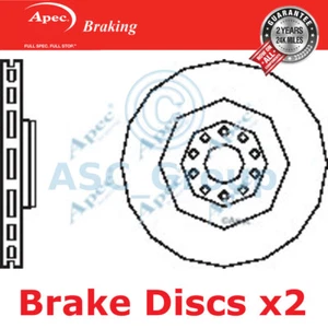 2x Apec BRAKING 360mm Ventilato Ricambio Qualità OE Dischi Freno (Paio) DSK2474 - Foto 1 di 1