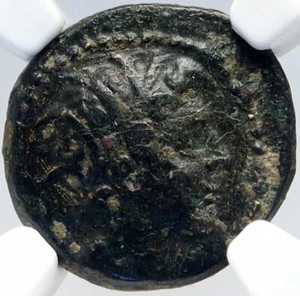 AMPHIPOLIS in MACEDONIA Authentic Ancient Greek Coin RIVER TRIDENT NGC i82622 - Picture 1 of 4