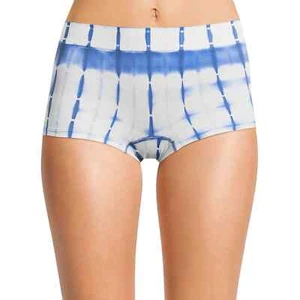 No Boundaries Women's Seamless Boyshort Panties Size XX-LARGE Blue White Tie Dye - Picture 1 of 2