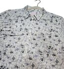 Brooks Brothers Fitted Non-Iron Button Front Shirt Blouse Floral Check Size 16