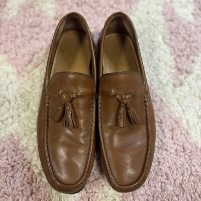 Coach New York Wade Mens Tassel Loafers Q1839 Size US 11 Brown Leather EUR 44.5 - Image 1 of 4
