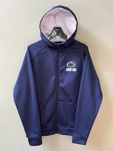 Colosseum Mens Penn State Nittany Lions Blue Full Zip Hoodie Medium Football - Picture 1 of 15