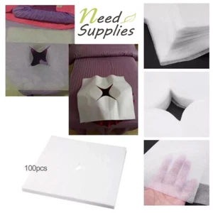 Disposable Non Woven Face Hole Covers Cradle With Cross Cut For Massage,Beauty - Picture 1 of 4