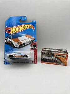 Lot Of 2 Hot Wheels Treasure Hunt Lamborghini Police 247 & Matchbox Gallardo - Picture 1 of 6