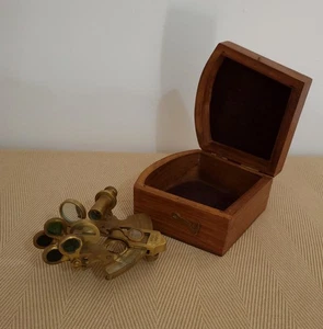 Vintage Maritime Brass Nautical Sextant Ross London - Picture 1 of 8