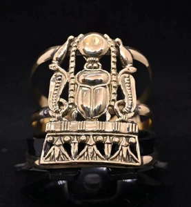 Authentic Ancient Egyptian Antiques Egyptian Scarab Copper Bracelet Egyptian BC - Picture 1 of 8