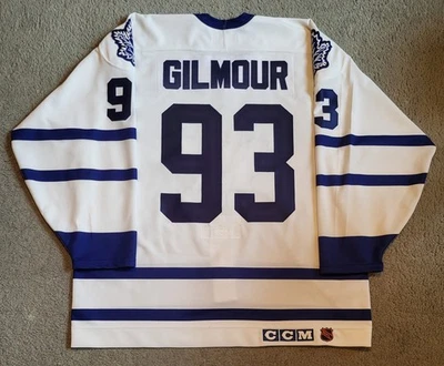 CCM AUTHENTIC DOUG GILMOUR 1993-94 TORONTO MAPLE LEAFS JERSEY 52 - Image 1 of 4