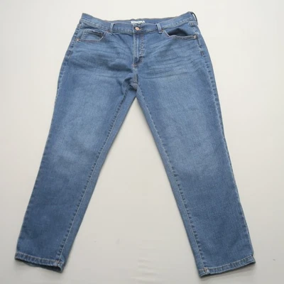 Pantalones de mezclilla elásticos azules talla 14 Sonoma para mujer 27" entrepierna Foto 1 de 4