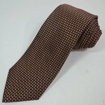 Corbata SEAN JEAN - Púrpura y Negra Geométrica - Corbata 100% Seda - 57"x3" Foto 1 de 4