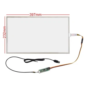17.3 inch 5 wire Resistive Touch Screen+USB Controller for LCD Monitor 397*232mm - Picture 1 of 7