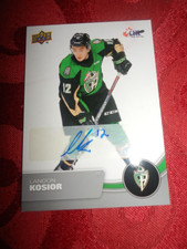 2021-22 Upper Deck CHL Auto Landon Kosior #31 Auto Autograph ROOKIE RC CARD