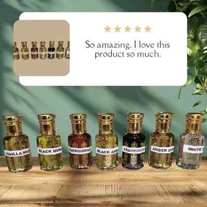 Fragrance Oils For Body - 100% Pure Perfume Uncut Attar Ittar Etr Roll On - Picture 1 of 4