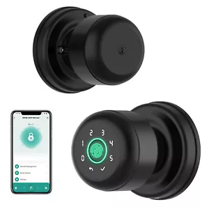 GHome Smart Fingerabdruck Türschlösser biometrische App Steuerung mit Tastatur Türknopf - Bild 1 von 16