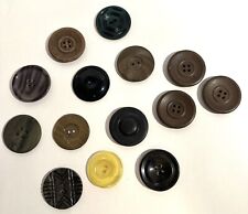 Vintage Antique Extra Large Buttons, Lot of 14, Great for Costumes & Crafts! 