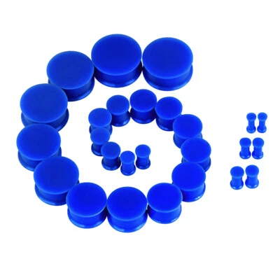 24PCS Big Taper Stretching Kit Gauge Acrylic Taper Solid Silicone Plugs 00G-20mm - Image 1 of 4