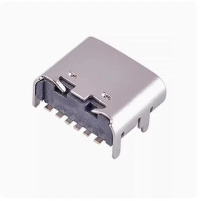 10pcs USB-3.1 socket Type-C female socket 4 fixed pins MICRO on 6P simple board - Image 1 of 4