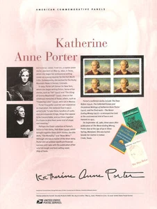 #764 39c Katherine Anne Porter #4030 USPS pannello francobolli commemorativi - Foto 1 di 1