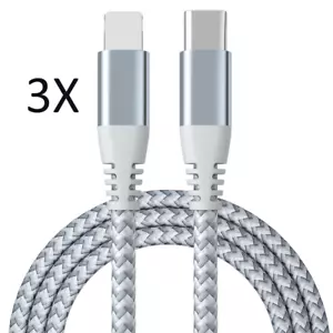 10ft 6ft Charging Cable Heavy Duty For iPhone 14 13 12 11 Charger Charging Cord - Picture 1 of 15