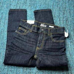 OshKosh B'Gosh Youth Girls Skinny Jeans in Dark Blue Denim Girl's 6 Regular NWT - Picture 1 of 7