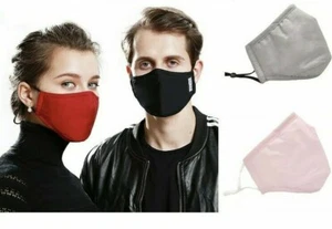 Verstellbare wiederverwendbare Baumwoll-Gesichtsmaske für Erwachsene mit PM2,5 Filtern VERSAND AUS Dallas - Bild 1 von 22