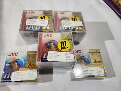 36 Lot New Sealed JVC DVD-RW 30 Min 1.4GB Disc For Camcorder Video Camera x36 - Image 1 of 4